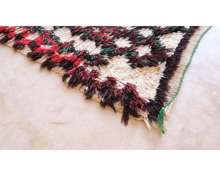 Zuiver wollen Marokkaans Berber-tapijt 74 x 164 cm