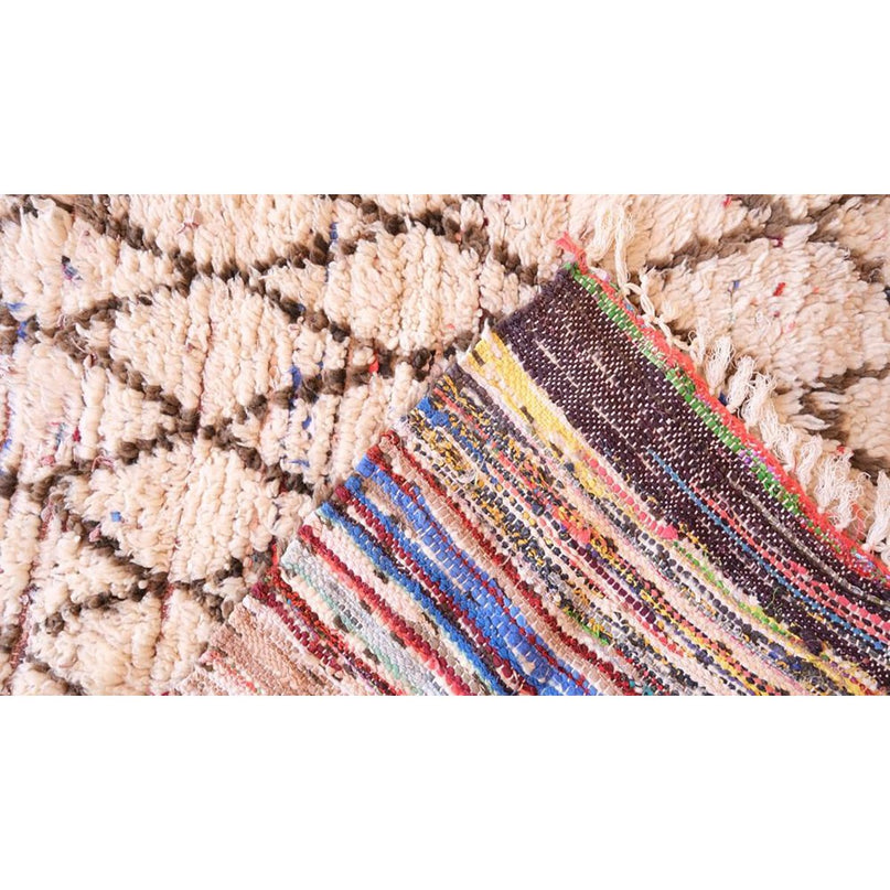 Zuiver wollen Marokkaans Berber-tapijt 103 x 230 cm