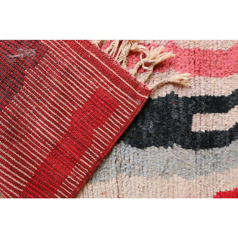Zuiver wollen Marokkaans Berber halkleed 71 x 353 cm
