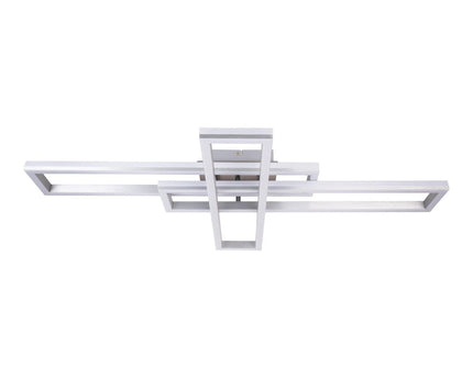 LED CCT-plafondlamp + RGB-backlight "Bantry" met veel functies, 95 cm lang, inclusief afstandsbediening