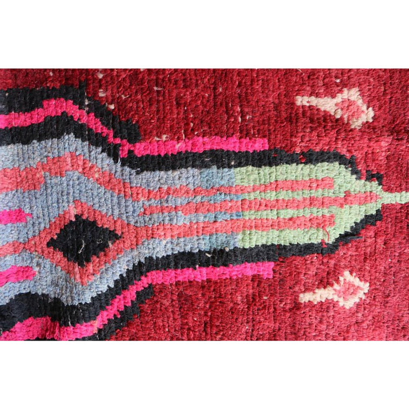Zuiver wollen Marokkaans Berber halkleed 75 x 402 cm
