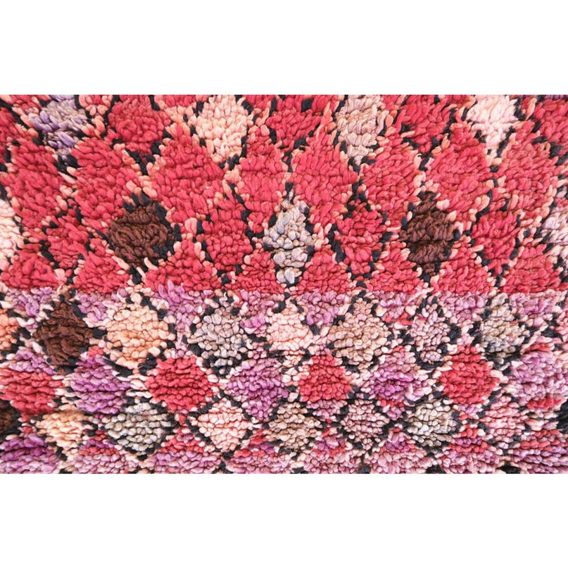 Vintage wollen Berberkleed 192 x 366 cm