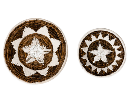 Wanddecoratie | Wandmand | Decoratieve schaal GUMA van bananenvezel (2 maten)