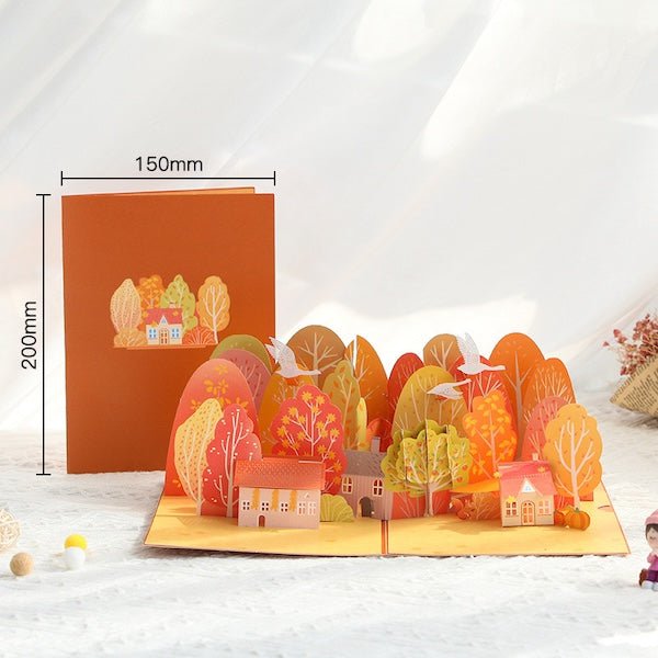3D Card-vier seizoenen verjaardagskaart
