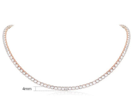 Tijdloze sprankelende choker met diamantlook