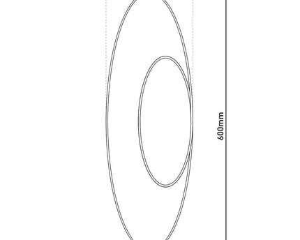 LED tafellamp h: 60cm wit "Odrive"