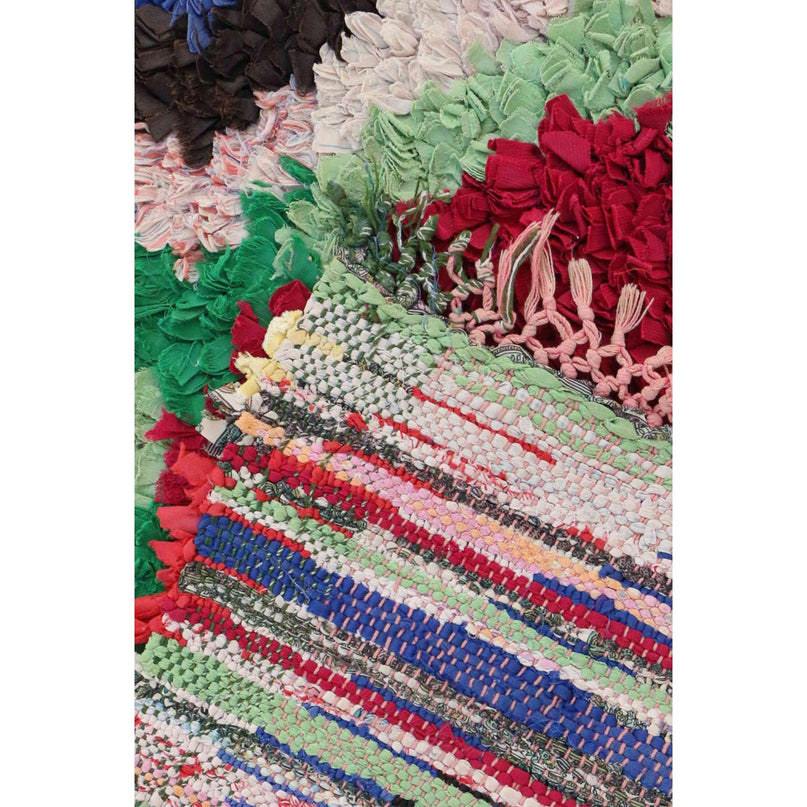 Marokkaans Berber-tapijt van gerecycled textiel 89 x 172 cm