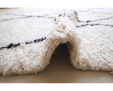 Zuiver wollen Marokkaans Berber-tapijt 140 x 253 cm