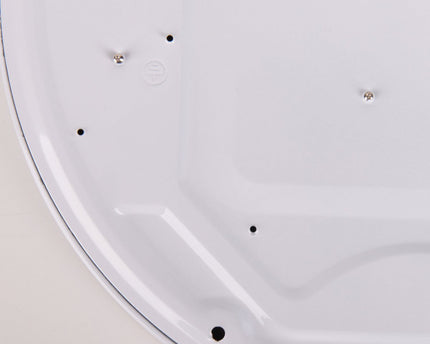 LED -plafondlamp "Irvine", metalen plafondlamp, wit, wit, met stevig ingebouwde LED's, voor eetkamer, woonkamer, hal of kantoor, Ø30,5 cm