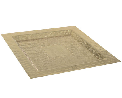 Gouden vierkante lade 28 cm