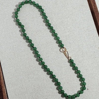 Tijdloze groene Aventurijn kralen ketting