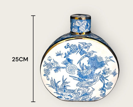 Nieuwe Chinese stijl, oosterse Parijse Delfts blauwe porselein vazen/lage stijl