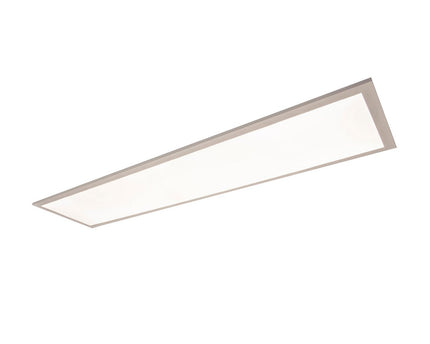 LED -paneel plafondlamp "Nico", functionele metalen plafondlamp en plastic in het wit, met vaste LED's en vele functies, ideaal voor kantoor, oefening of workshop, ca.