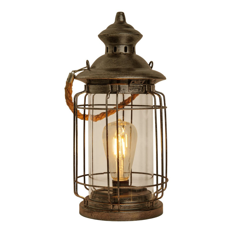 LED decoratief zonnelampje "Bruno" gemaakt van metaal, glas en plastic, koper, met een stevig ingebouwde LED, voor buiten