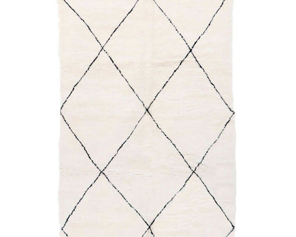 Zuiver wollen Marokkaans Berber-tapijt 124 x 192 cm