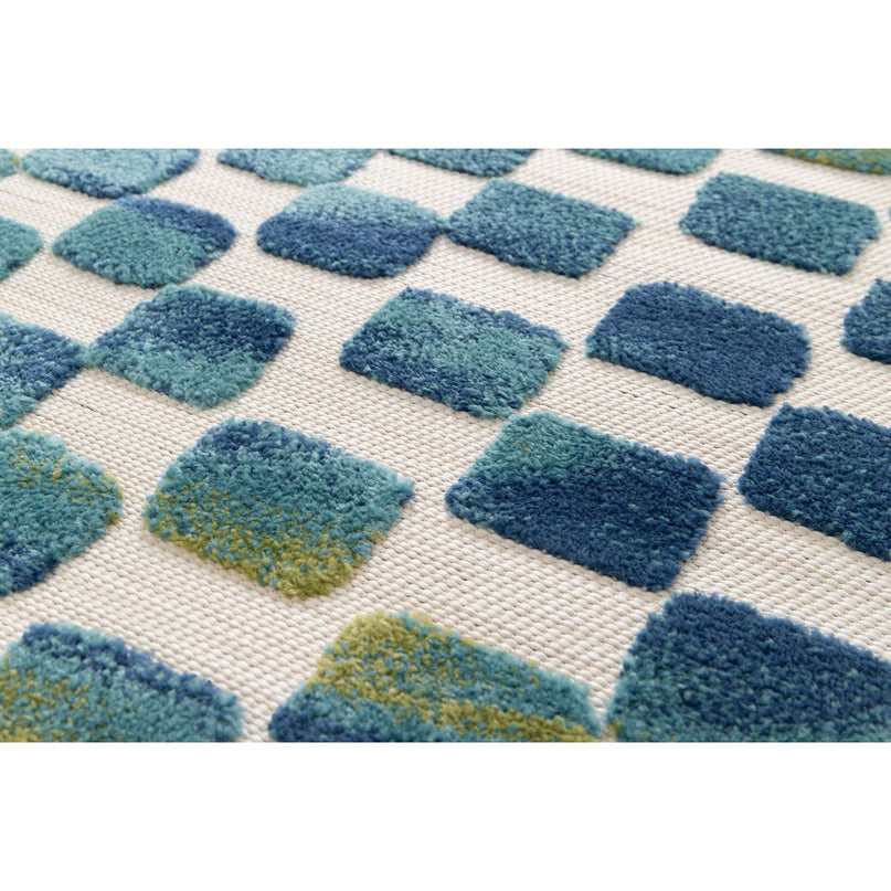 Buiten binnen tapijt met opaal gesneden effect