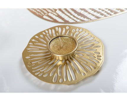 Gouden metalen kandelaar waterdicht