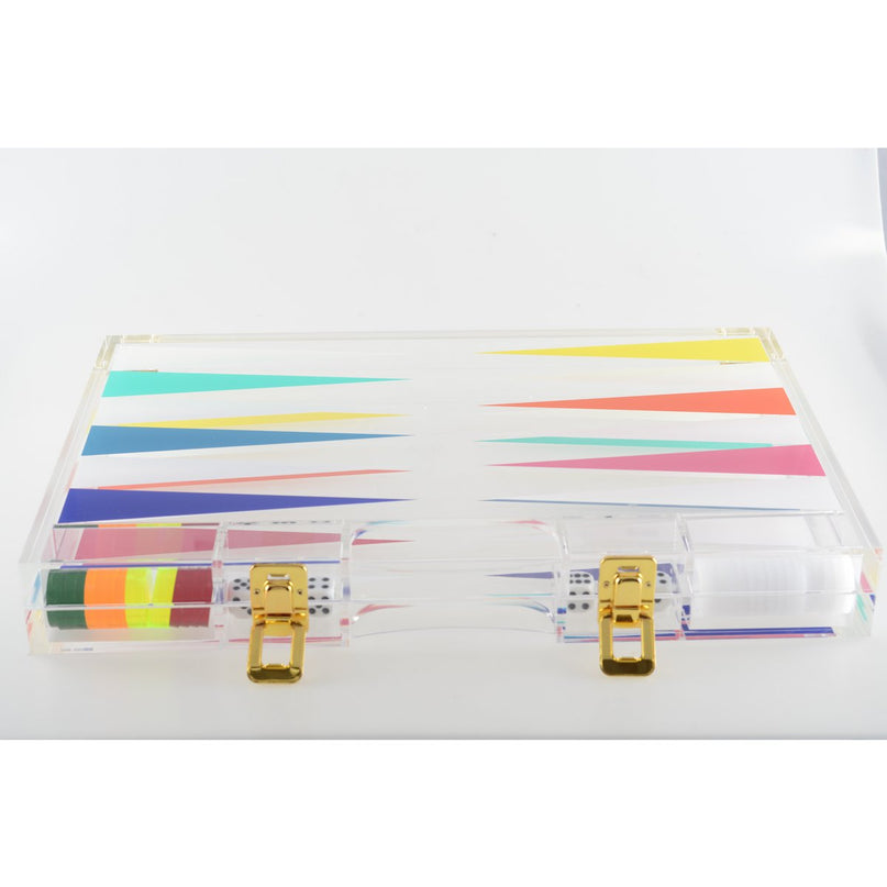 Acryl -backgammon -spel