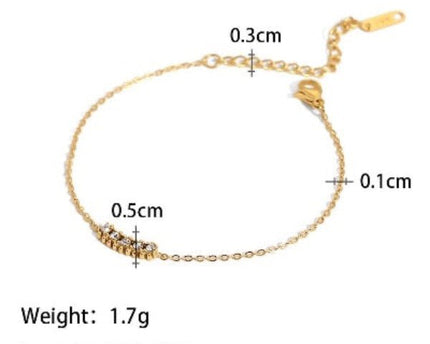 Chique sprankelende stapelarmbandenset