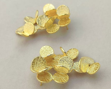 Elegante bloemboeket oorbellen