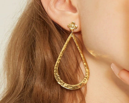 Zeer grote Waterdrop Dangle Oorbellen