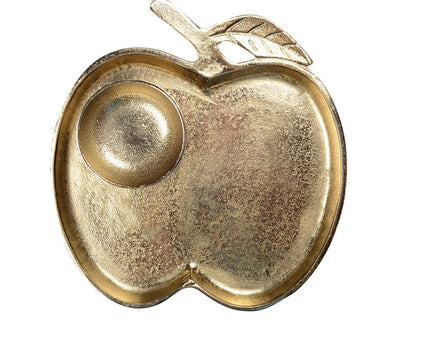Apple Golden Tray met Cup 26,5x25.5x2cm