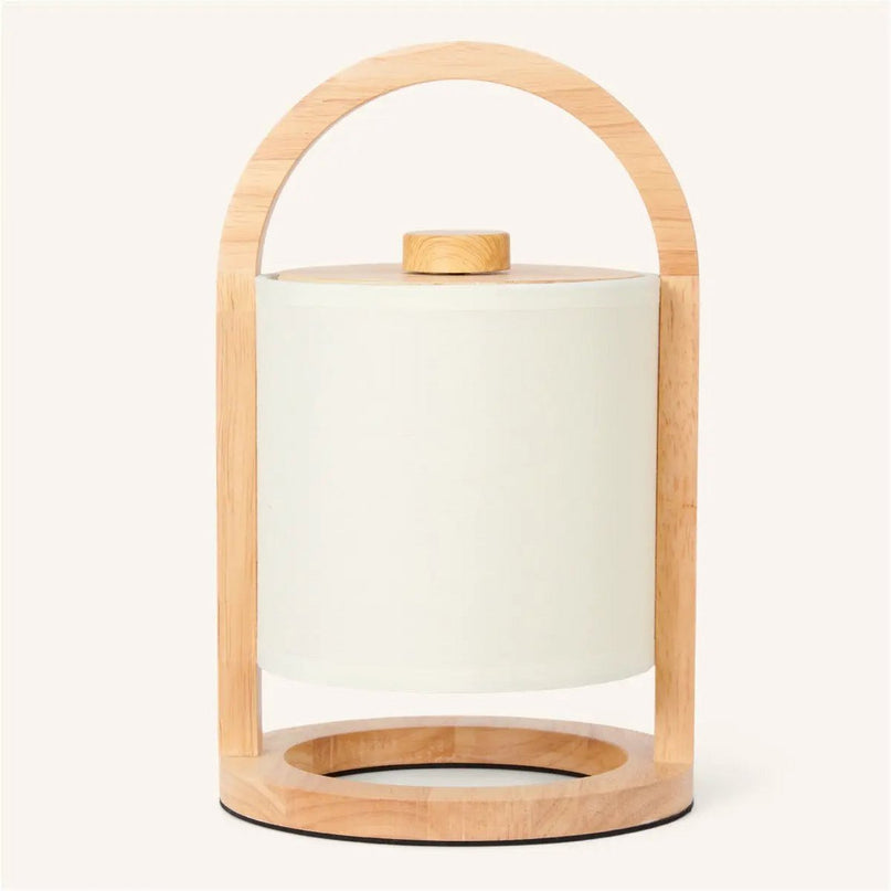 River Light Bruine Houten Oplaadbare Lamp – Dimbaar & Snoerloos Licht