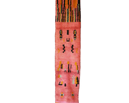 Zuiver wollen Marokkaans Berber halkleed 69 x 338 cm