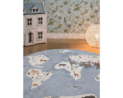 Tapis enfant lavable MONDE