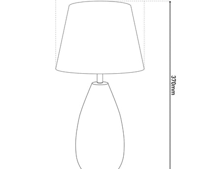 Keramische tafellamp H: 37 cm "Simly Ceramics", tafellamp gemaakt van keramiek, zilver, met E14 -aansluiting, voor eetkamer, woonkamer, gang of kantoor, 31 cm hoog