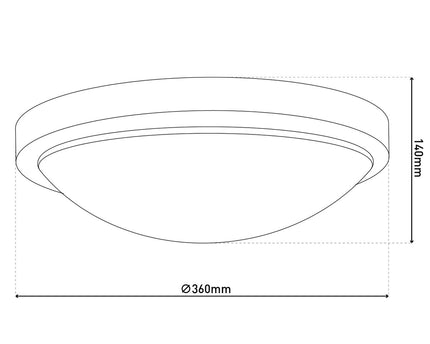 LED -wand- en plafondlamp "Catania" Ø 29 cm, chroom -gekleurd metaal, wit plastic (PMMA), dimbaar, kristaleffect, geheugeneffect, nachtlicht