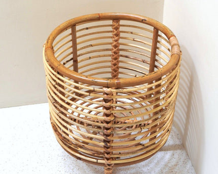 Rotan plantenstandaard plantenbak bloempothouder MALANG beige