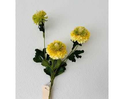 Scabiosa  kunstbloem H80cm centimeter 2PCS ROOD