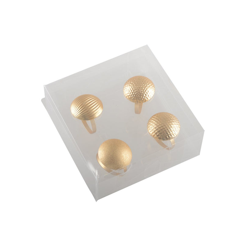 Set van 4 rondes van Matt Golden -knoppen