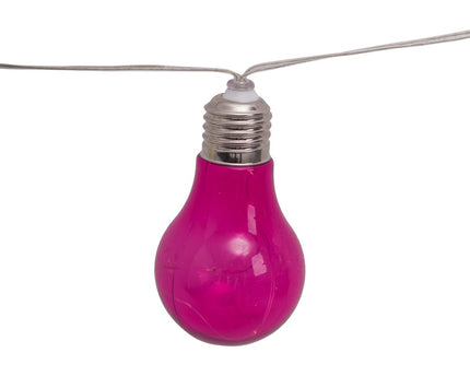 Kleurrijke 10-LED solar buitenlichtketting