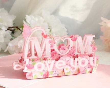 3D-kaart voor de dagkaart van Mum-Mother's Day