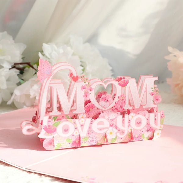 3D-kaart voor de dagkaart van Mum-Mother's Day