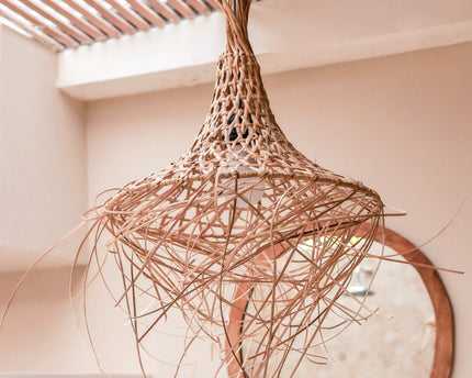 Bamboe Lampenkap met Kwastjes | Natuurlijke lampenkap | Hanglamp GILI