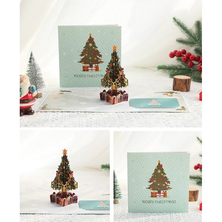 3D -kaart - Kerstboomkaarten