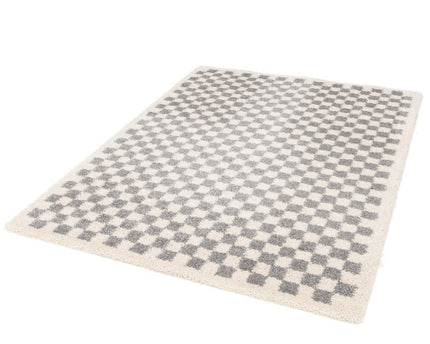 Tapis à poil haut doux en comfortabele CHECKERS