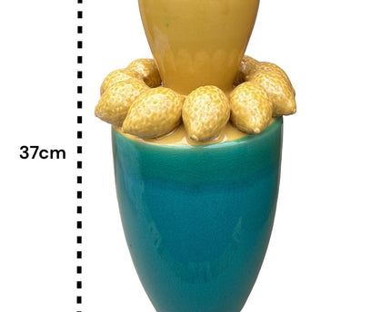 Zijden Bloemen met  Lemon Juice Vase H：37cm