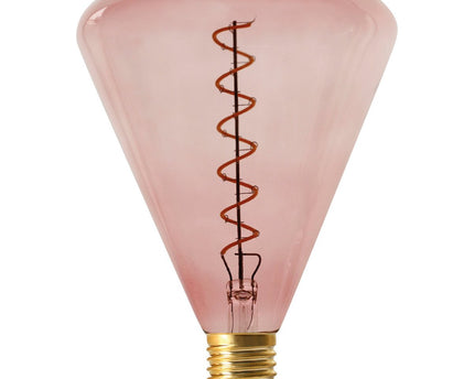 LED -lamp "Dilly" E27 versie 4 watt metaal en glas in rood
