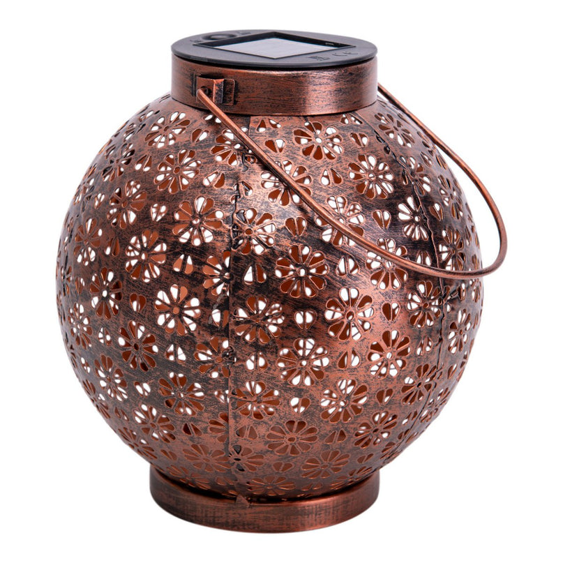 2 Set LED Decoratie Zonnelicht Ø 18 cm Buiten Decoratie gemaakt van metaal in brons met geïntegreerde LED's