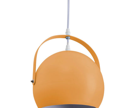 Hanger lamp "Colorado" oranje Ø ca. 25 cm, metaal, E27 -aansluiting, verlichting voor woonkamer, eetkamer, kinderkamer