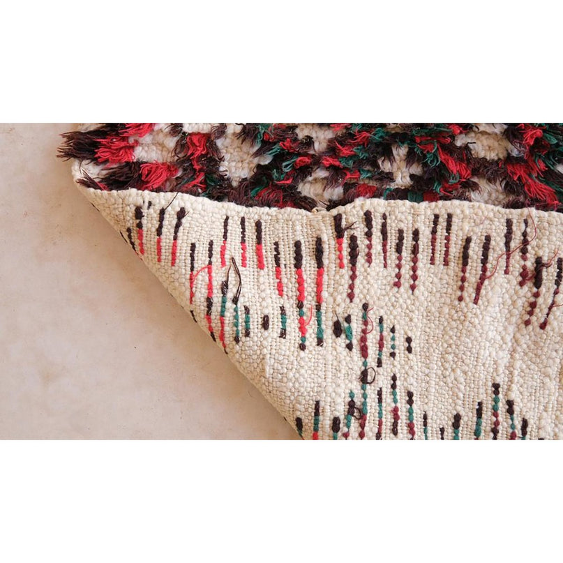 Zuiver wollen Marokkaans Berber-tapijt 74 x 164 cm