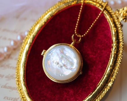 MOP Ronde Sachet-Openbare Medaillonketting
