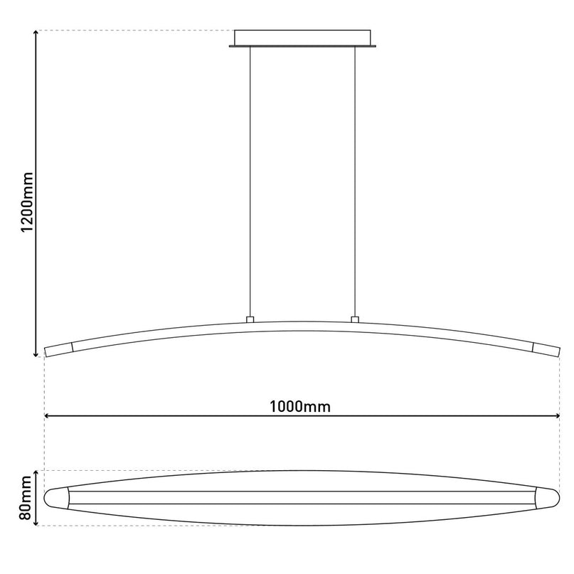 LED hanglamp "Surf"