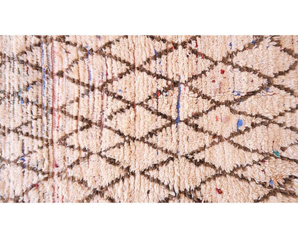 Zuiver wollen Marokkaans Berber-tapijt 103 x 230 cm