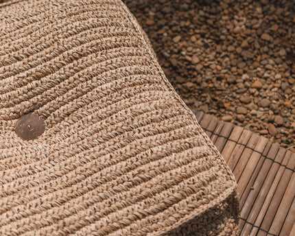 Poef | Zitzak PADAR gemaakt van Raffia