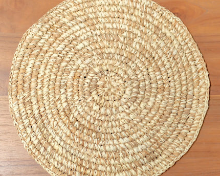 Placemat Tafelmat Rond Van Raffia (Set van 2, 4 of 6) URUP